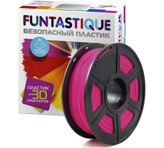 Пластик в катушке FUNTASTIQUE petg, 1.75 мм, 1 кг, малиновый PETG-1KG-RB картинка