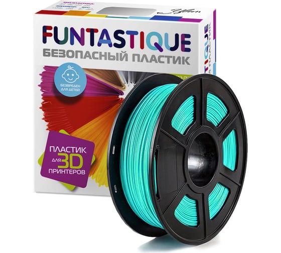 Пластик в катушке FUNTASTIQUE petg, 1.75 мм, 1 кг, голубое небо PETG-1KG-BS картинка