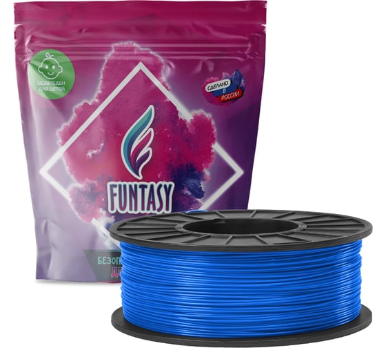 Пластик в катушке Funtasy petg,1.75 мм,1 кг, цвет ультрамарин PETG-1KG-UM-1 картинка