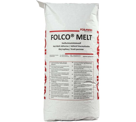 Клей FOLCO MELT EB 1750 BLACK расплав (мешок 25 кг) Follmann 14340-009-062 картинка