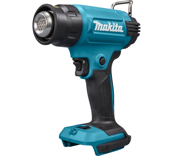 Аккумуляторный тепловой пистолет-фен Makita LXT 18В, 550 град, 2 скорости,6 режимов, насадки DHG181ZK картинка