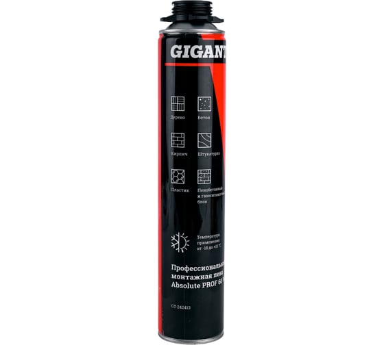 Профессиональная монтажная пена Gigant Absolute PROF 60, 750 ml Winter GT-242413 картинка