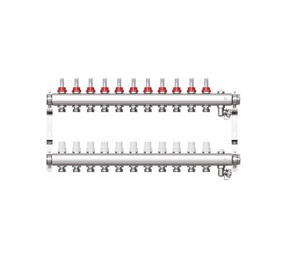 Коллекторная группа STI в сборе со встроенными расходомерами, из нержавеющей стали 1×11 вых. евроконус 3/4 ТТ000013674 картинка