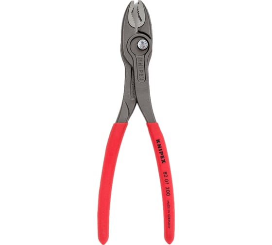 Захватные клещи Knipex TwinGrip, 4 — 22 мм, чернённые, длина 200 мм, обливные рукоятки, KN-8201200 картинка