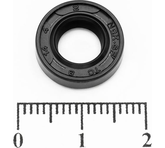 Сальник (манжета армированная) HIMPT VC 8x14x4 NBR70 (без пружины) 00-00004327 картинка