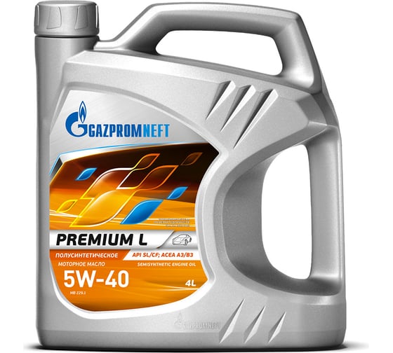 Масло GAZPROMNEFT Premium L 5W-40 4 л 2389907661 картинка