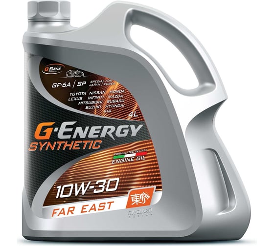 Масло G-ENERGY Synthetic Far East 10W-30 4л 253142470 картинка