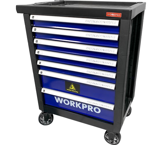 Тележка инструментальная WORKPRO 7 ящиков с 12 ложементами WP285002A картинка