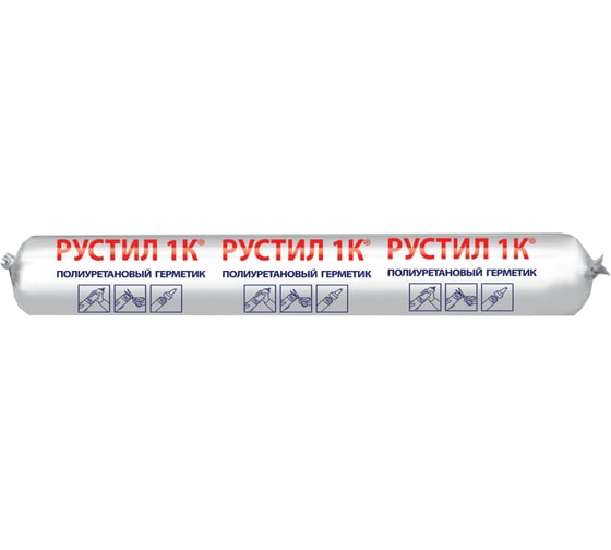 Полиуретановый герметик Рустил 1К 600 мл графитовый-серый RAL 7024 61457976 картинка