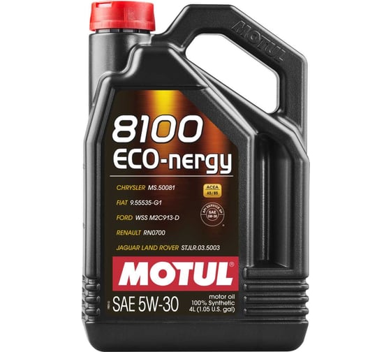 Моторное масло MOTUL 8100 ECO-nergy синтетическое, 5W30, 4 л 111860 картинка