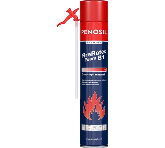 Огнеупорная бытовая монтажная пена Penosil Premium Fire Rated Foam B1 720 мл A1543Z картинка