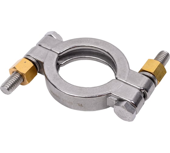 Хомут CLAMP TITAN LOCK двухболтовый, усиленный, DN25, нерж. 304, DIN TL25CLCR картинка