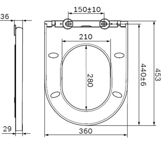 Сиденье для унитаза AM.PM Spirit V2.0 slim wrap-over, микролифт C707858WH картинка