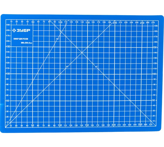 Непрорезаемый коврик Зубр Эксперт 3 мм цвет синий 300×220 мм 09903 картинка
