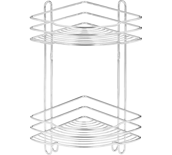 Полка ЧМЗ Стамбул настенная, угловая, 2 яруса 501-005-01 картинка