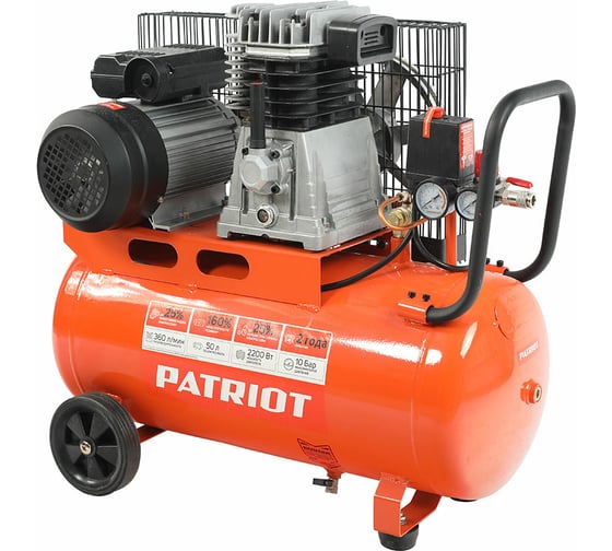 Поршневой ременной компрессор PATRIOT PTR 50-360I 525301960 картинка