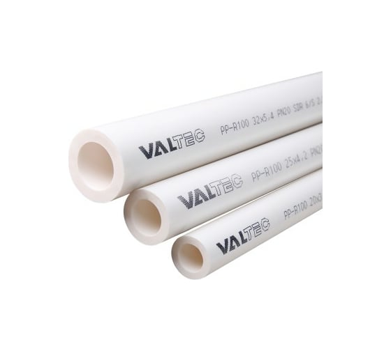 Труба VALTEC PP-R, PN 20, 25 MM (белый) VTp.700.0020.25 картинка