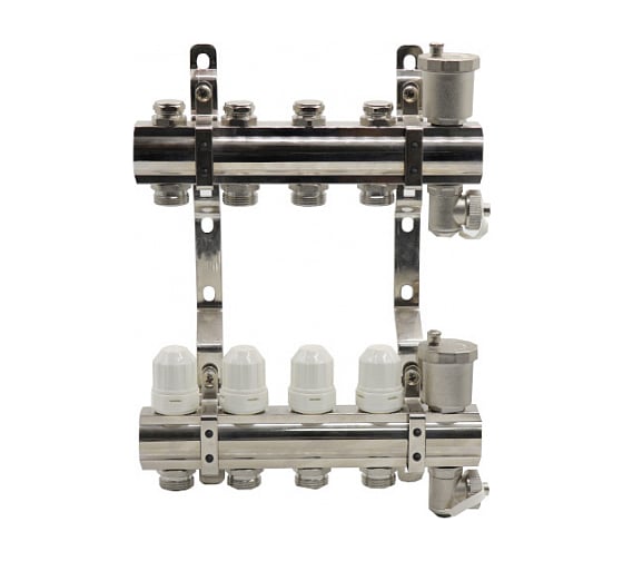 Коллекторный блок KROMWELL с термостатическими вставками, запорными клапанами EU.ST6079850 1x34x8_k картинка