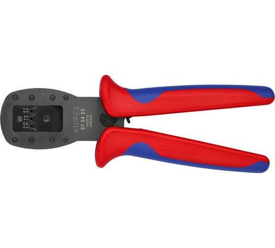 Пресс-клещи для штекеров KNIPEX Micro-Fit Molex, 3 гнезда, AWG 30-26/24-22/20, L-190 мм KN-975425 картинка