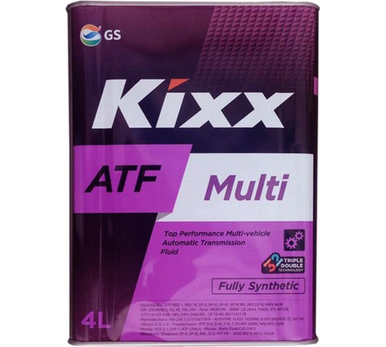 Трансмиссионное масло KIXX ATF Multi Plus синтетическое, 4 л L251844TE1 картинка