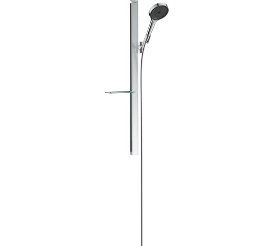 Душевой набор Hansgrohe 27671000 Rainfinity 130 3jet со штангой 90 см и мыльницей, хром 00055802 картинка