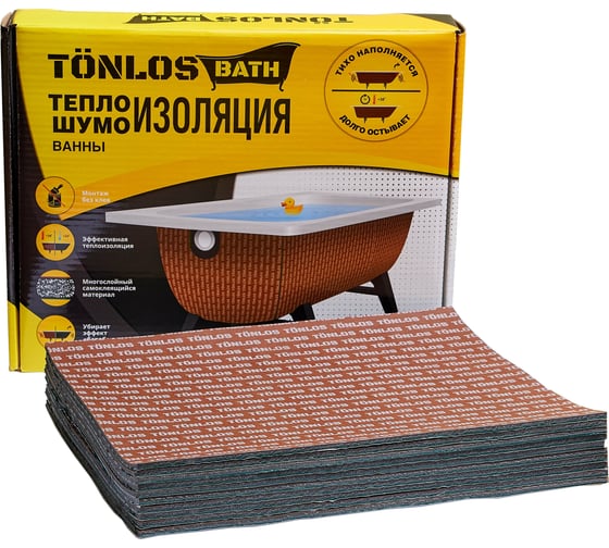 Комплект для теплошумоизоляции ванны TONLOS BATH 4640107330073 картинка