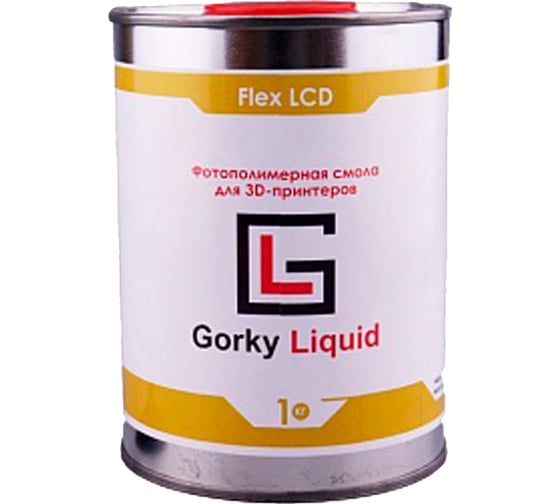 Фотополимерная смола Flex Черная 1 кг Gorky Liquid 52069 картинка