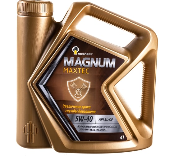 Моторное масло РОСНЕФТЬ Magnum Maxtec 5W-40 SL-CF п-синт. кан. 4 л 40814642 картинка