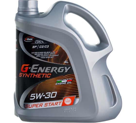 Масло SynthSuperStart 5W-30 4л G-Energy 253142400 картинка