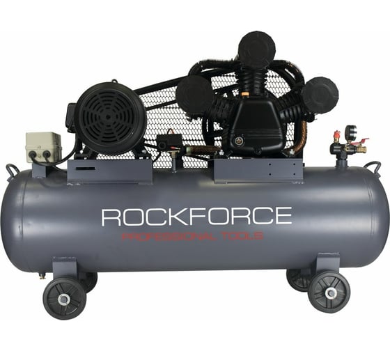 Масляный 3-поршневой компрессор ROCKFORCE с ременным приводом RF-390-300 картинка