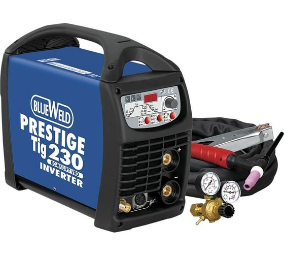 Инвертор BLUE WELD PRESTIGE TIG 230 DC HF/Lift — 220V-220A-D=4.0 mm NEW панель управления 815895 + аксессуары 802788 картинка