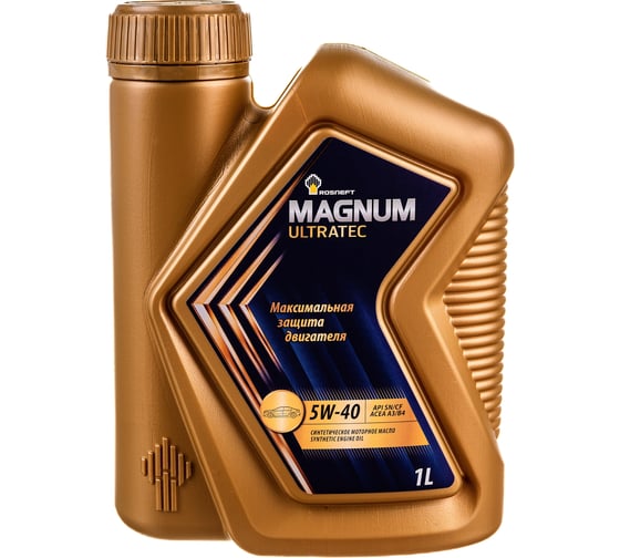 Моторное масло РОСНЕФТЬ Magnum Ultratec 5W-40 SN-CF синт. кан. 1 л 40815432 картинка