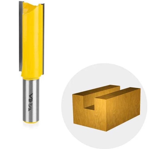 Фреза пазовая прямая (19х51 мм, хвостовик 12 мм) VIRA 553320 картинка