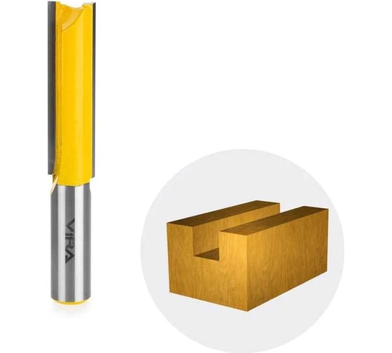Фреза пазовая прямая (14х51 мм, хвостовик 12 мм) VIRA L553319 картинка
