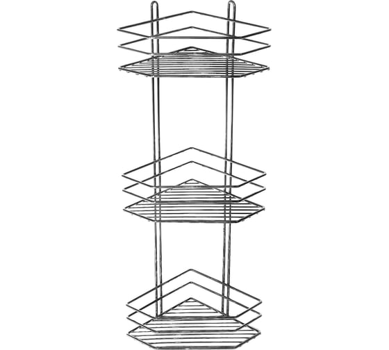 Угловая полка NOVADOM 3-х ярусная, 250x200x670 мм EK-013E картинка