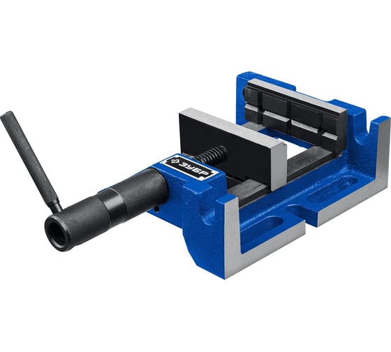 Трехсторонние станочные сверлильные тиски ЗУБР Профессионал 100 мм 32723 картинка